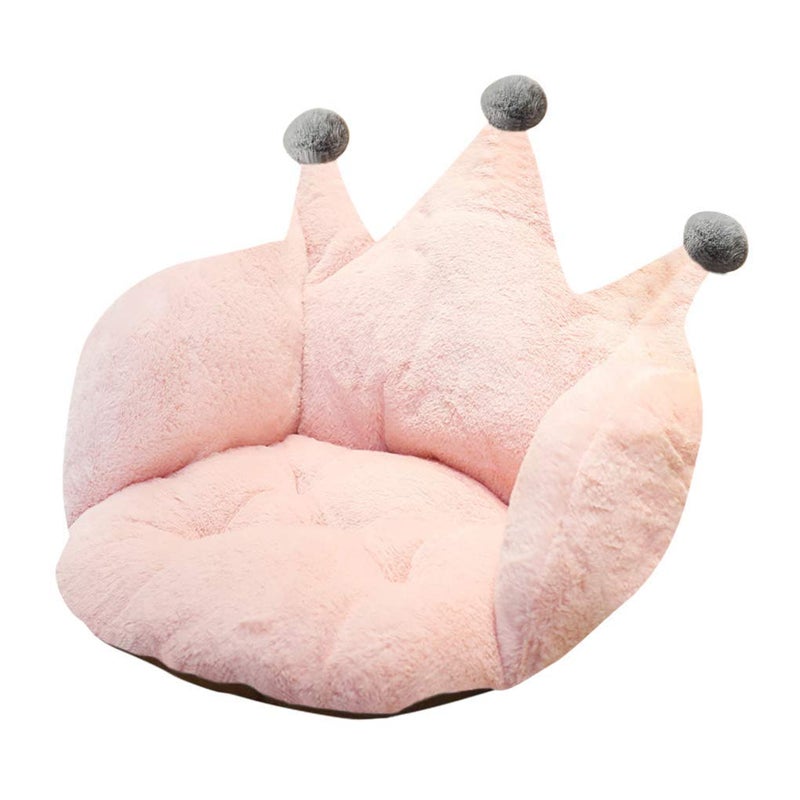 IPENNY Crown Office Soft Cushion Plush Comfort Seat Pad Cozy Warm Seat Pillow Armchair Seat Support Relieves Back Coccyx Sciatica and Tailbone Pain Relief Chair Cushions for Home Office Sofa Car Wheelchair - Image 3